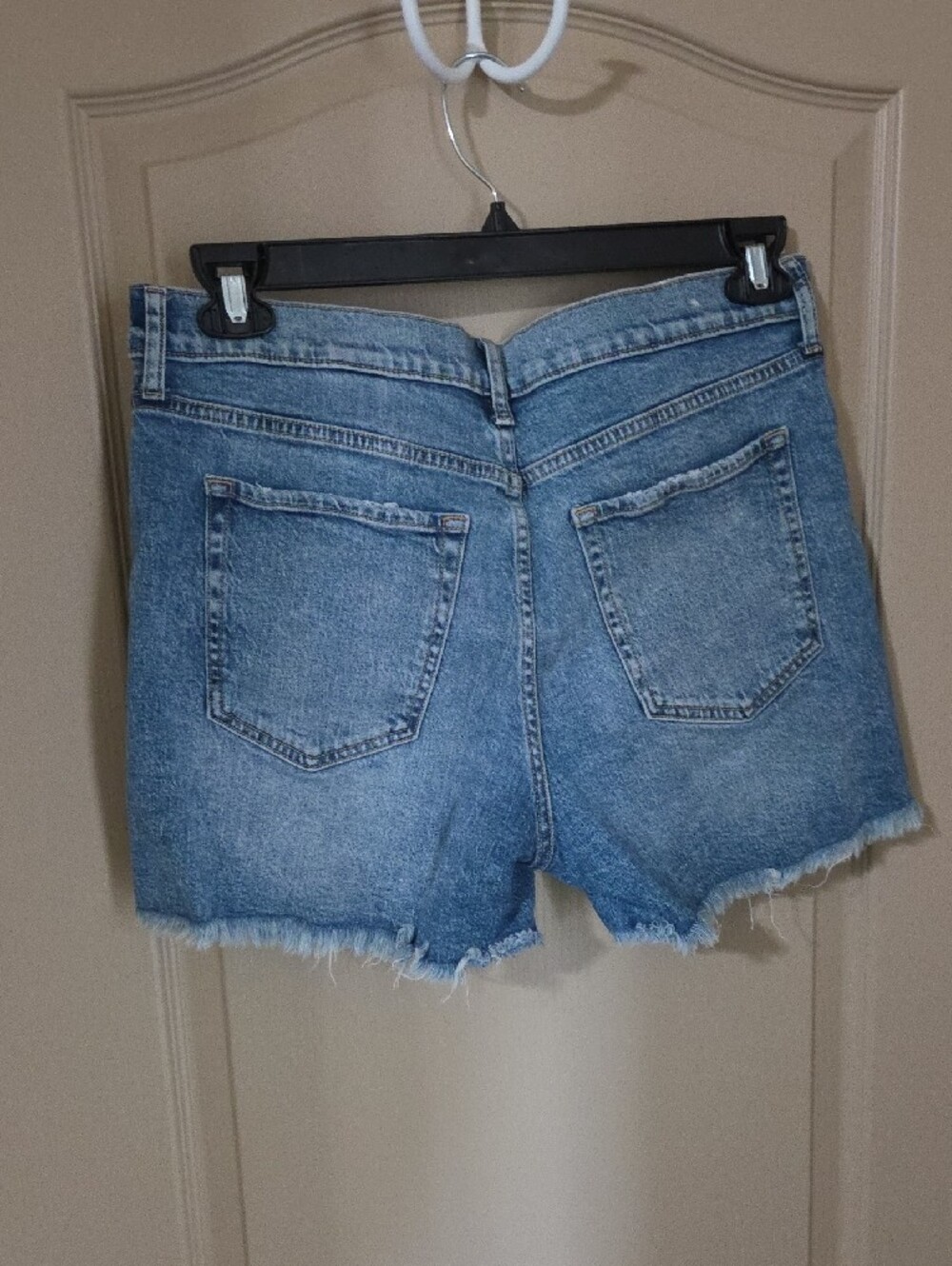 Banana Republic Light Wash Distressed Denim Cutoff Shorts - Picture 3 of 3